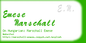 emese marschall business card